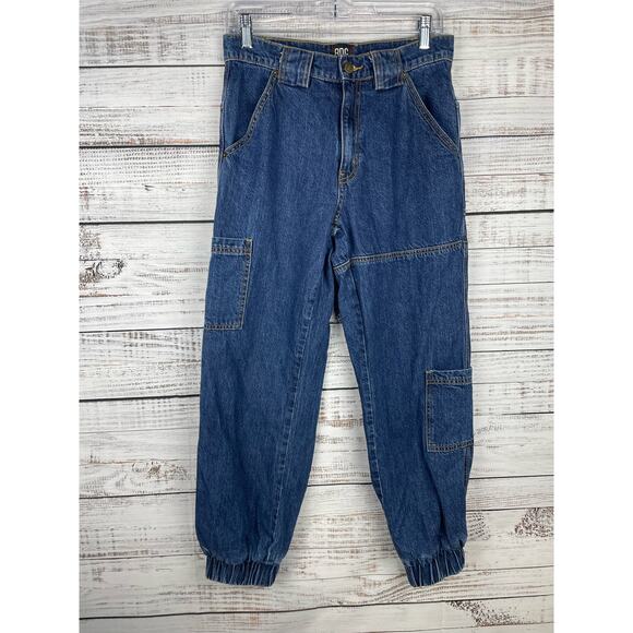 BDG Urban Outfitters High Rise Baggy Cargo Jeans size 27 Cotton Jogger Relaxed - Picture 1 of 10